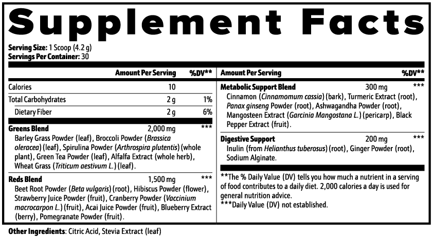 Green Superfood Energy Complex powder container product image