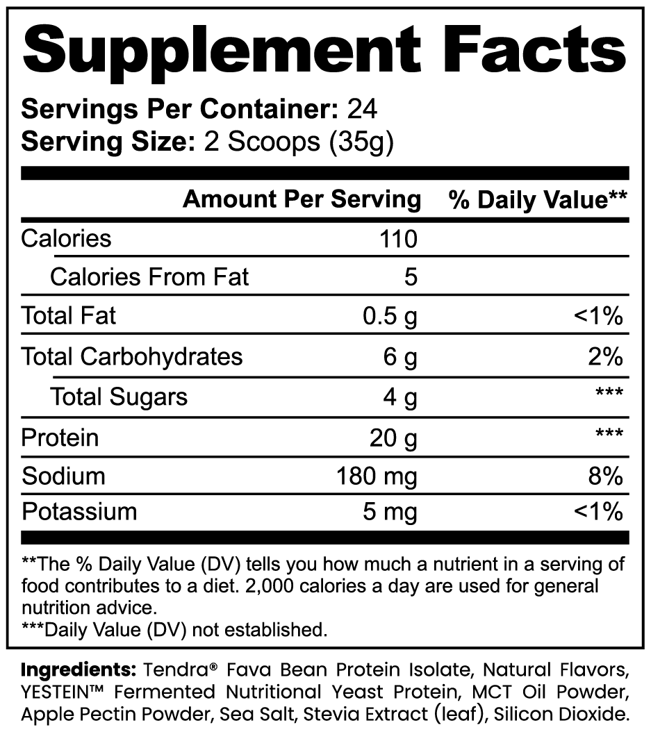 Plant Protein - Fava Bean (Vanilla Flavor)