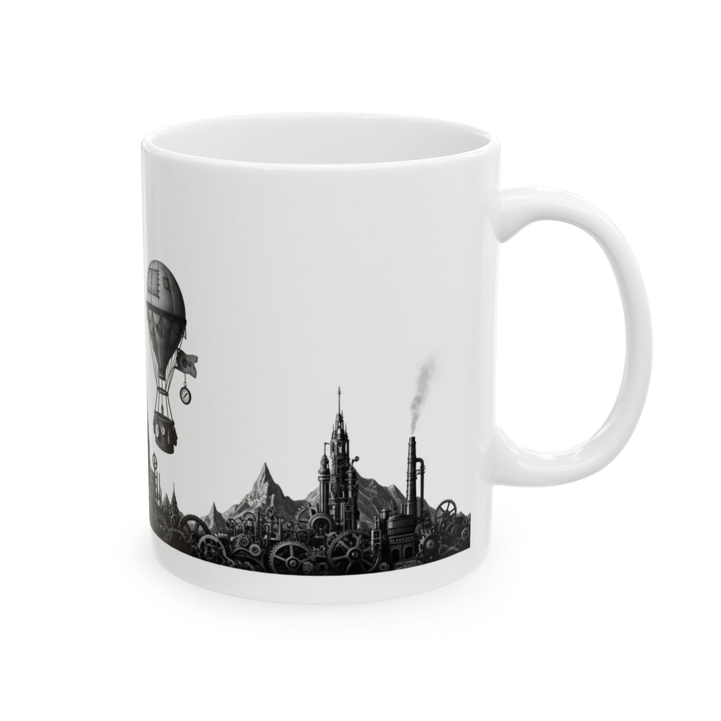 Mug - Steampunk Factory Morning Ceramic Mug (11oz, 15oz)