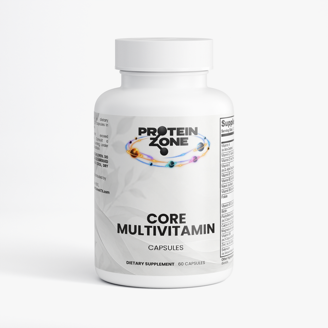 Core Multivitamin 60-capsule bottle from Protein Zone