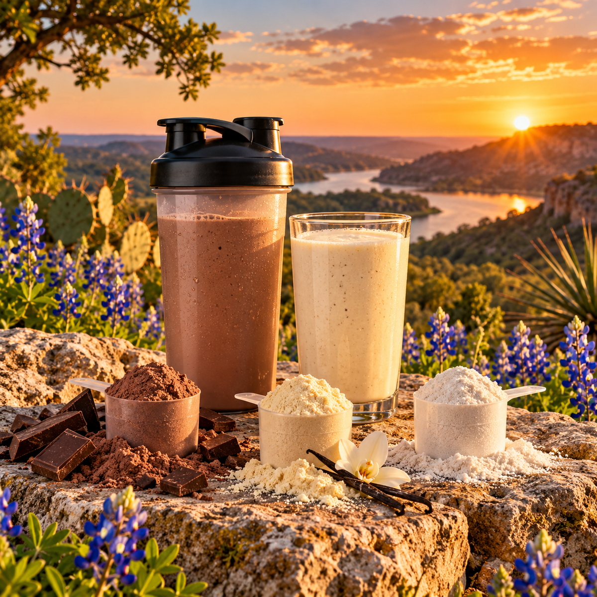 Chocolate vanilla and unflavored whey protein isolate