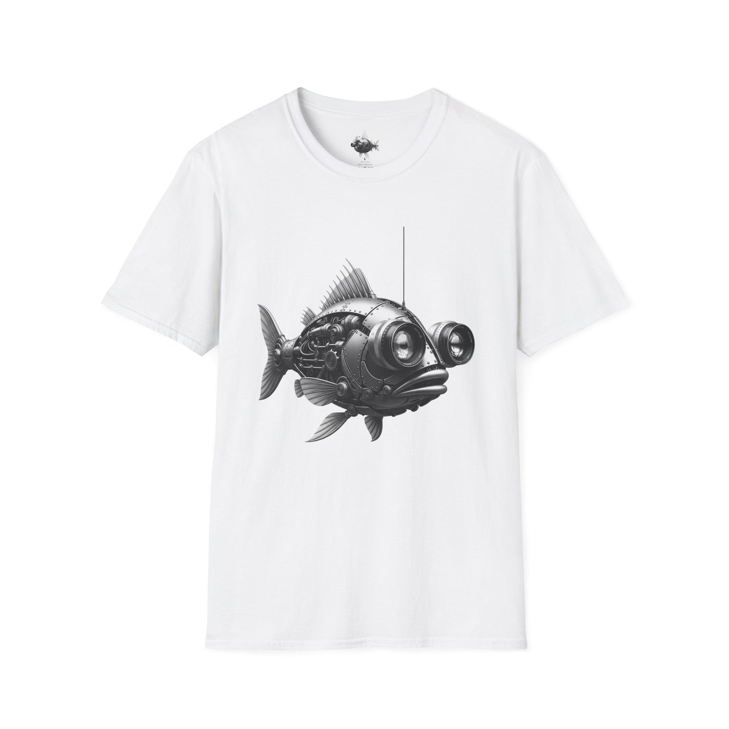 Unisex Softstyle T-Shirt - Robot Fishing for Data