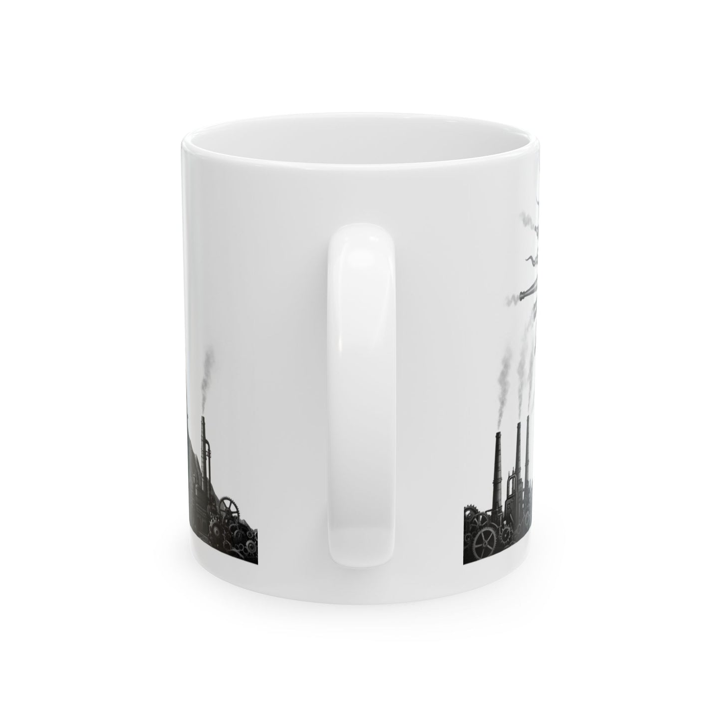 Mug - Steampunk Factory Morning Ceramic Mug (11oz, 15oz)