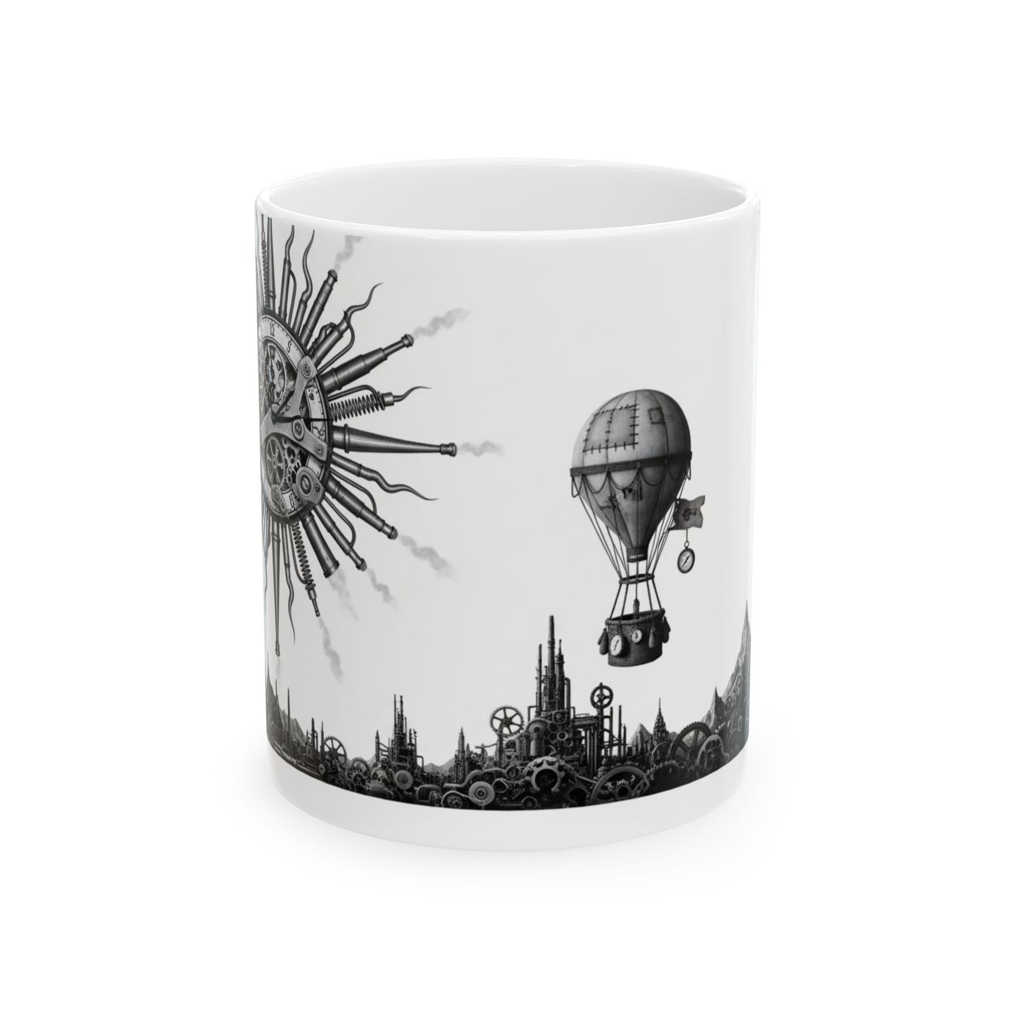 Mug - Steampunk Factory Morning Ceramic Mug (11oz, 15oz)