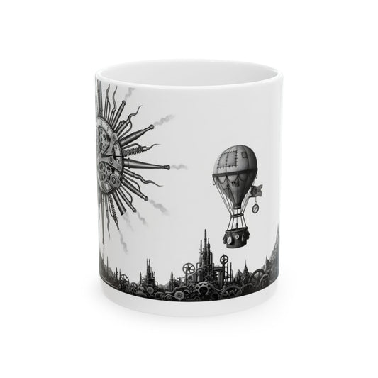 Mug - Steampunk Factory Morning Ceramic Mug (11oz, 15oz)