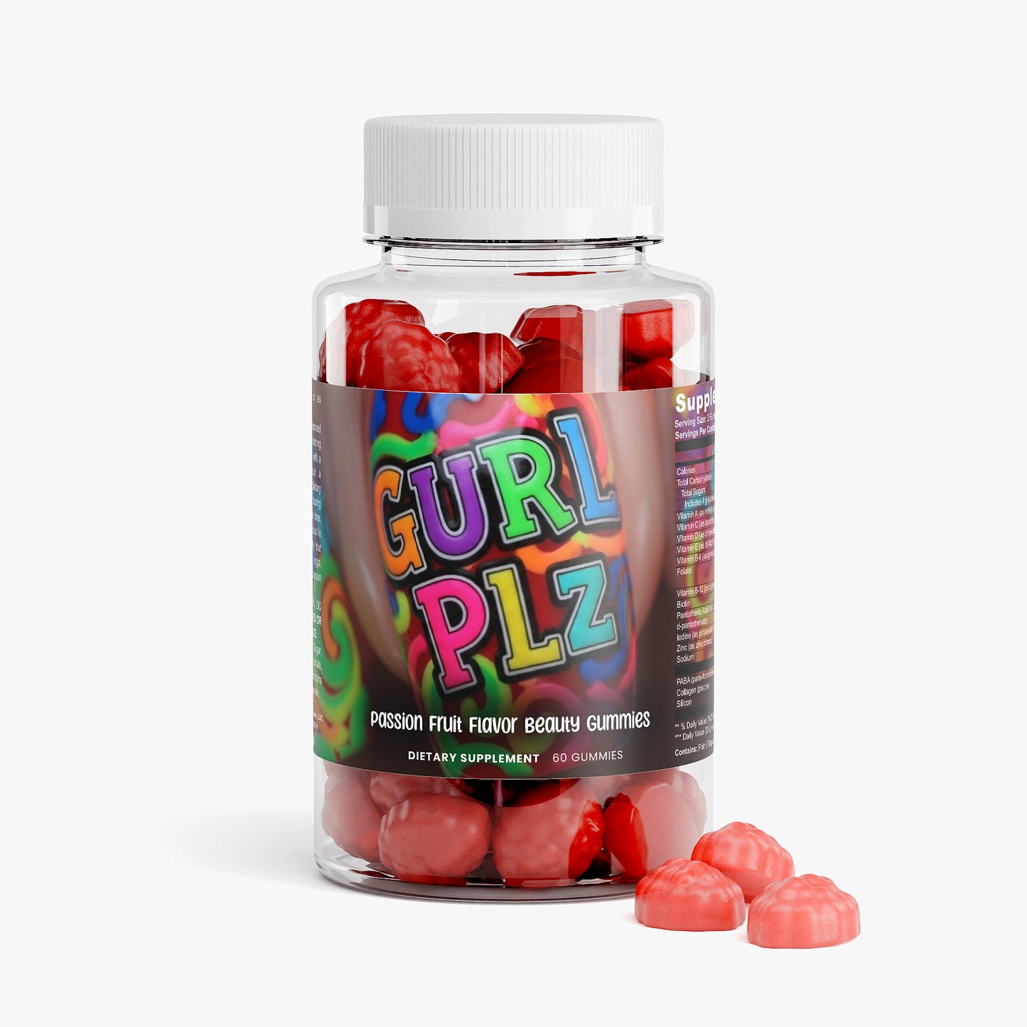 Passion Fruit Flavor Beauty Gummies