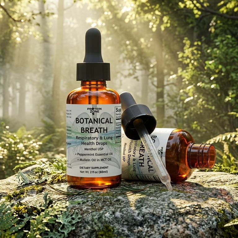 Botanical Breath Mullein & Peppermint Lung Support Drops product label