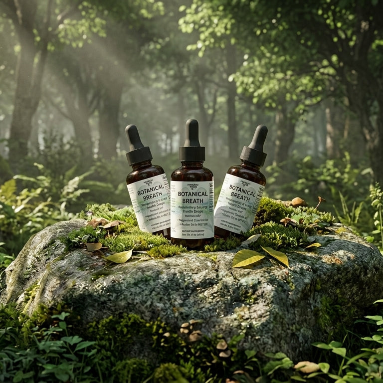 Botanical Breath Mullein & Peppermint Lung Support Drops product label