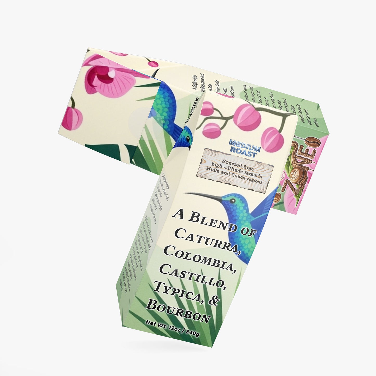 Velvet Cocoa Colombian Coffee - Single Origin Medium Roast - 12oz Ground