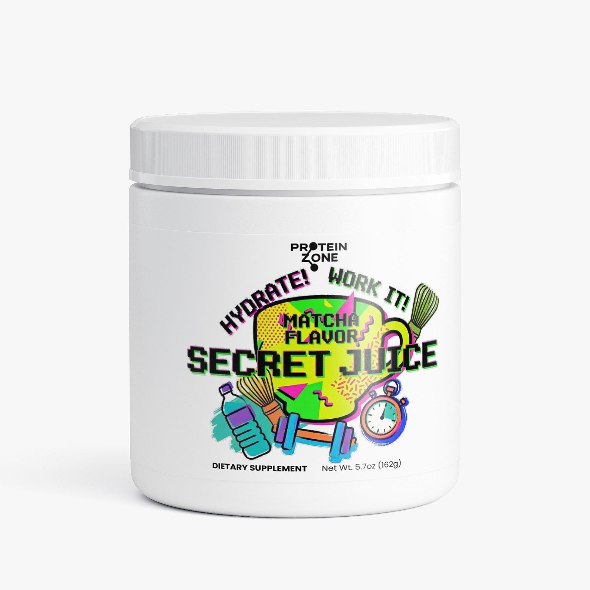 Secret Juice Matcha Hydrating Powder bottle front label