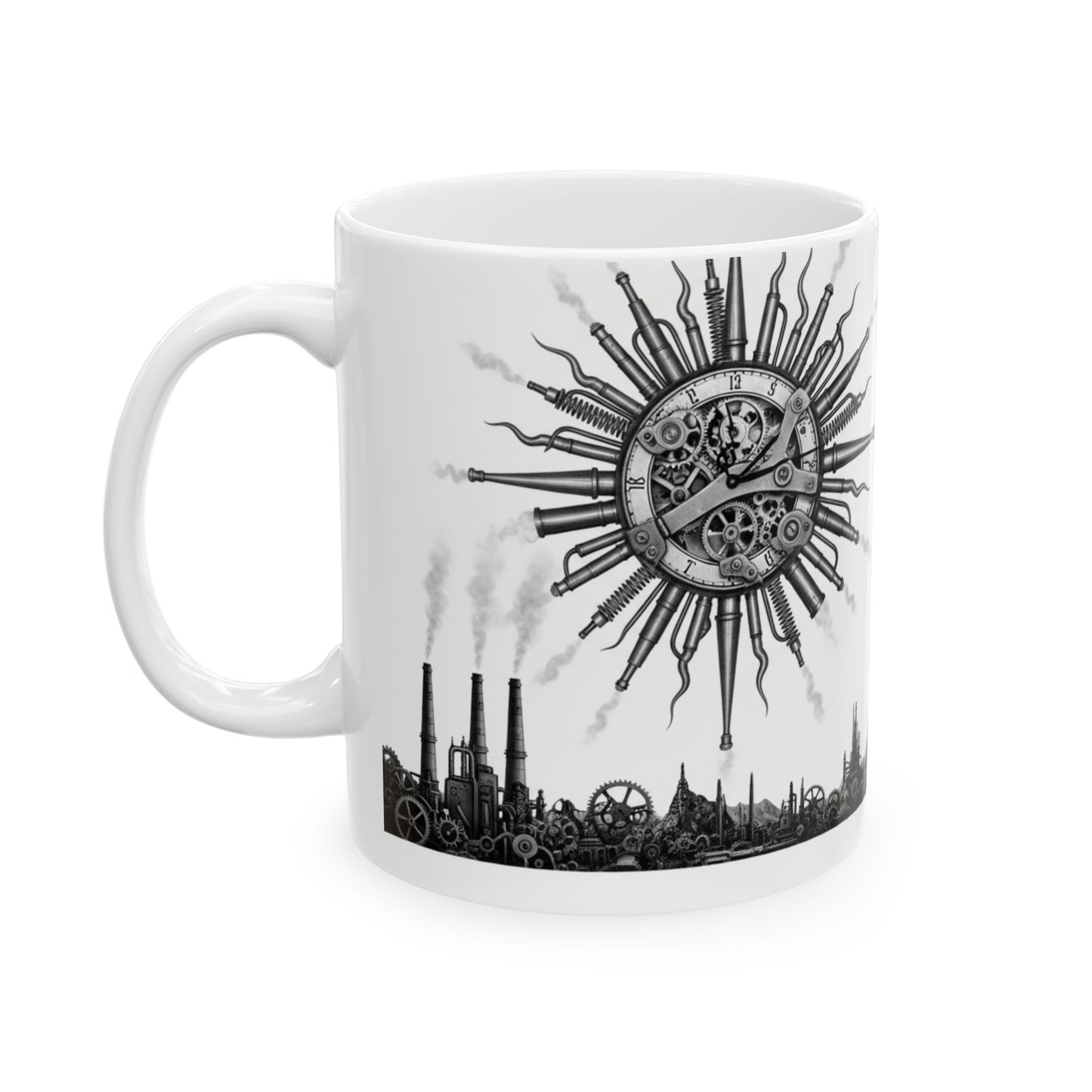 Mug - Steampunk Factory Morning Ceramic Mug (11oz, 15oz)
