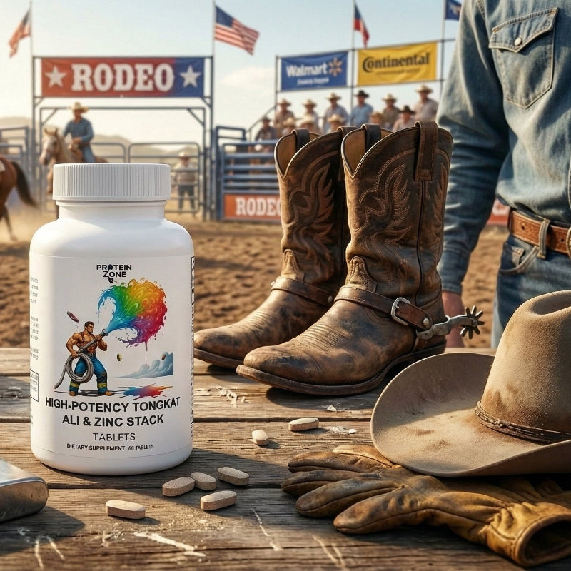 Tongkat Ali & Zinc Stack Natural Energy & Performance supplement bottle product image