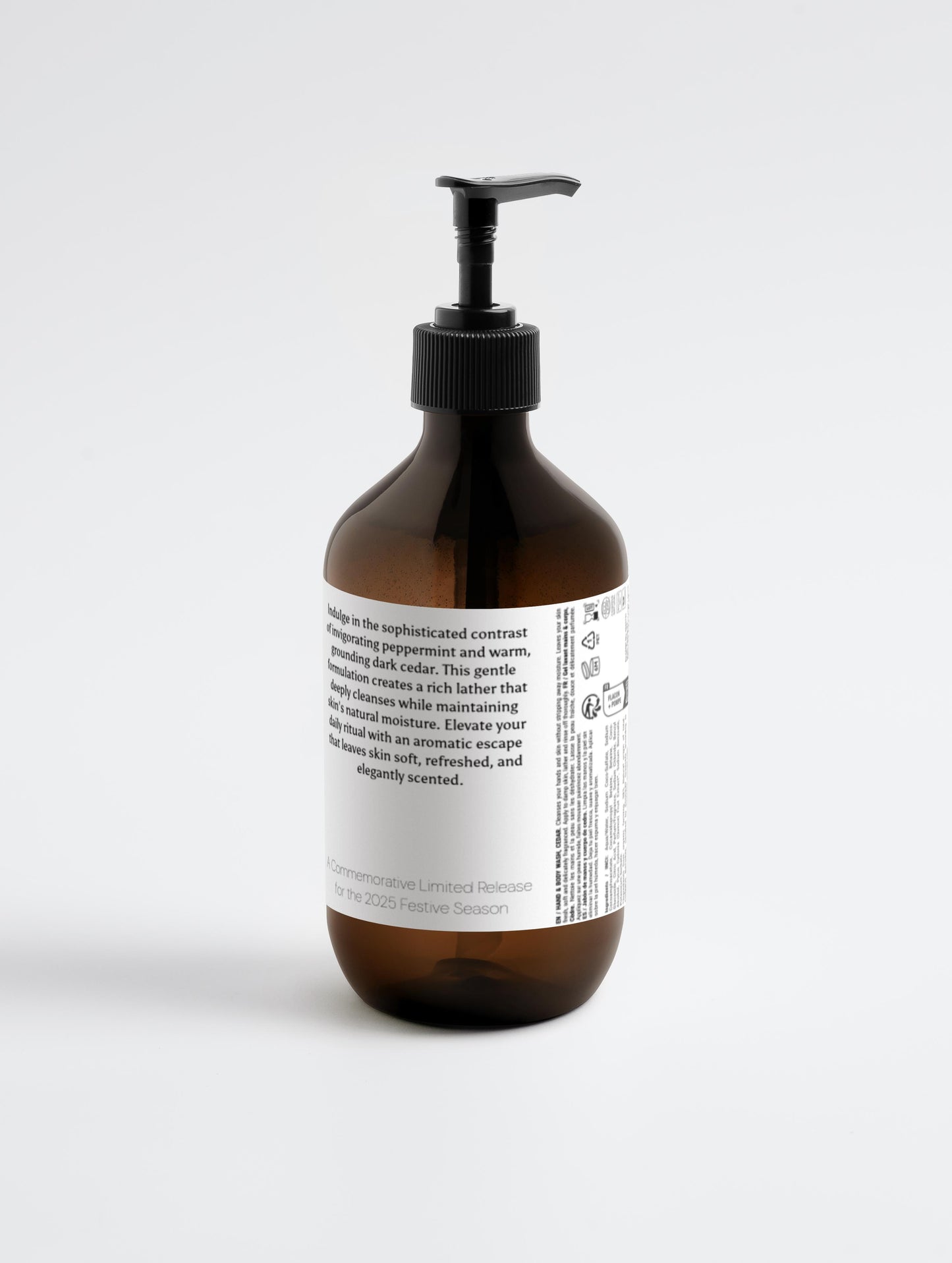 Hand & Body Wash | Peppermint & Dark Cedar (Deep Refresh)