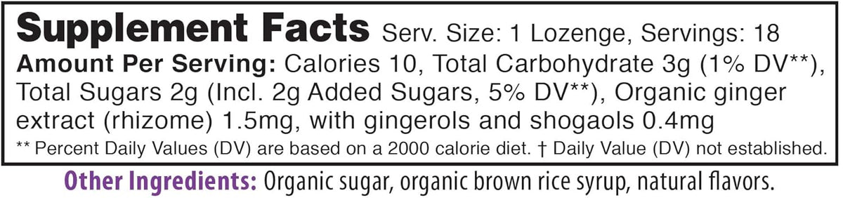 Organic Ginger Sweet Pear Tummydrops, 18 ct