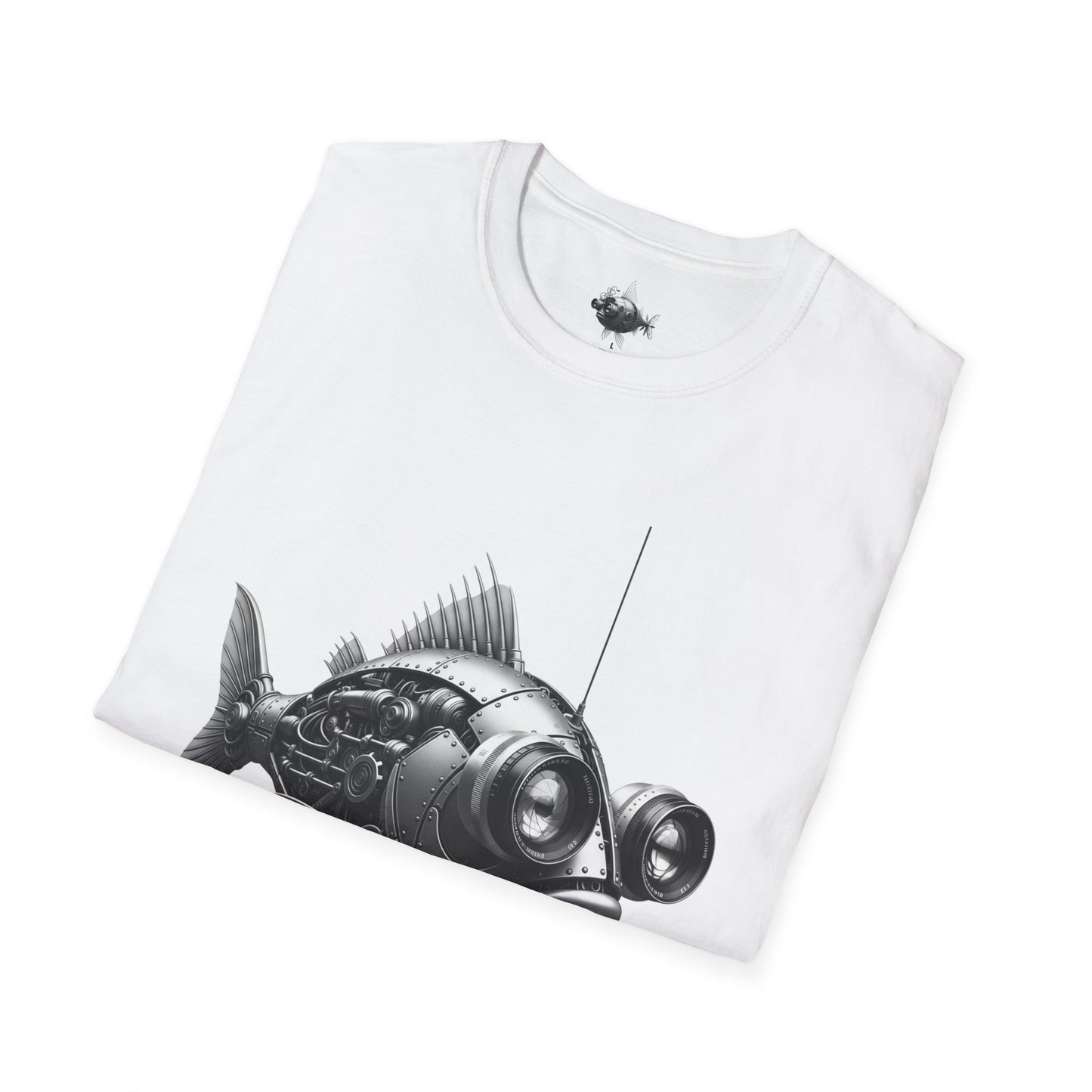 Unisex Softstyle T-Shirt - Robot Fishing for Data