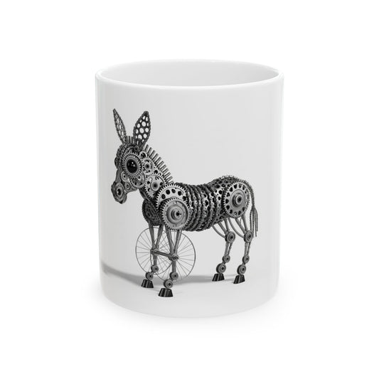 Mug - Mechanical Gears Donkey Design