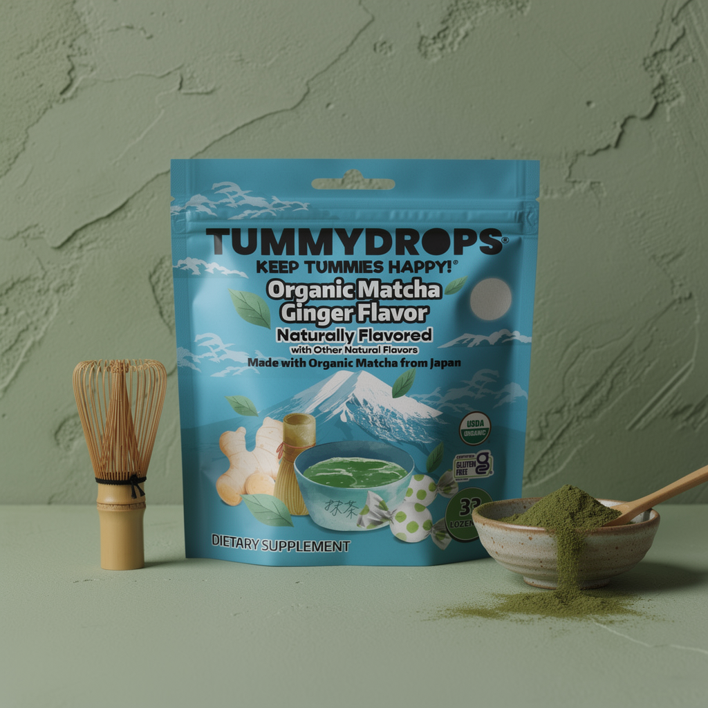 Organic Ginger Matcha Tummydrops, 33 ct