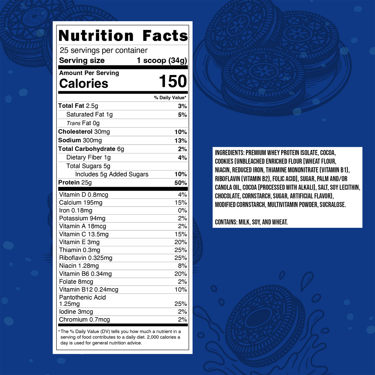 Whey Protein Powder - 25 Servings
