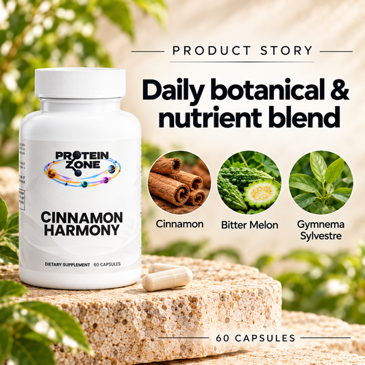 Cinnamon Harmony product story — daily botanical and nutrient blend