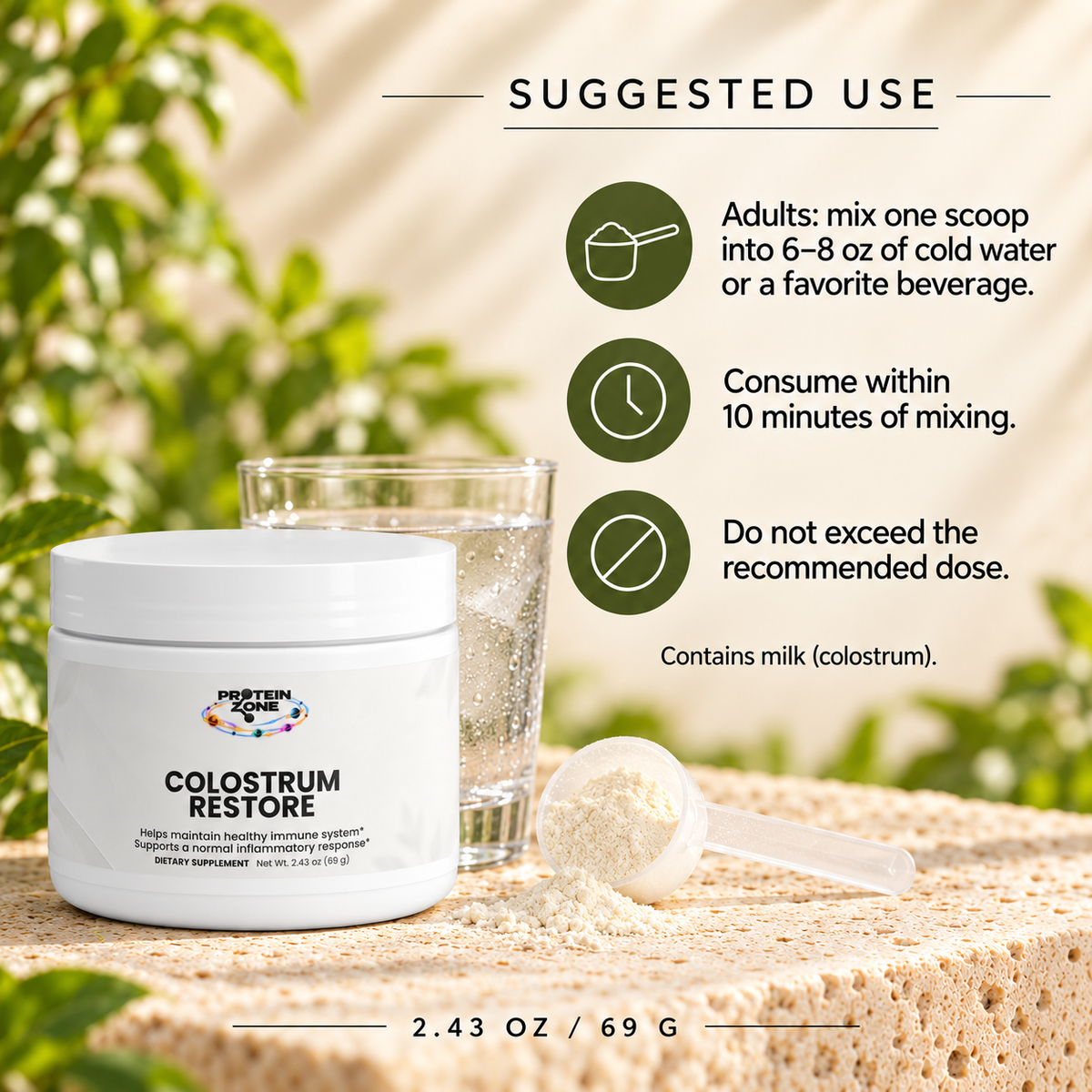 Colostrum Restore — use
