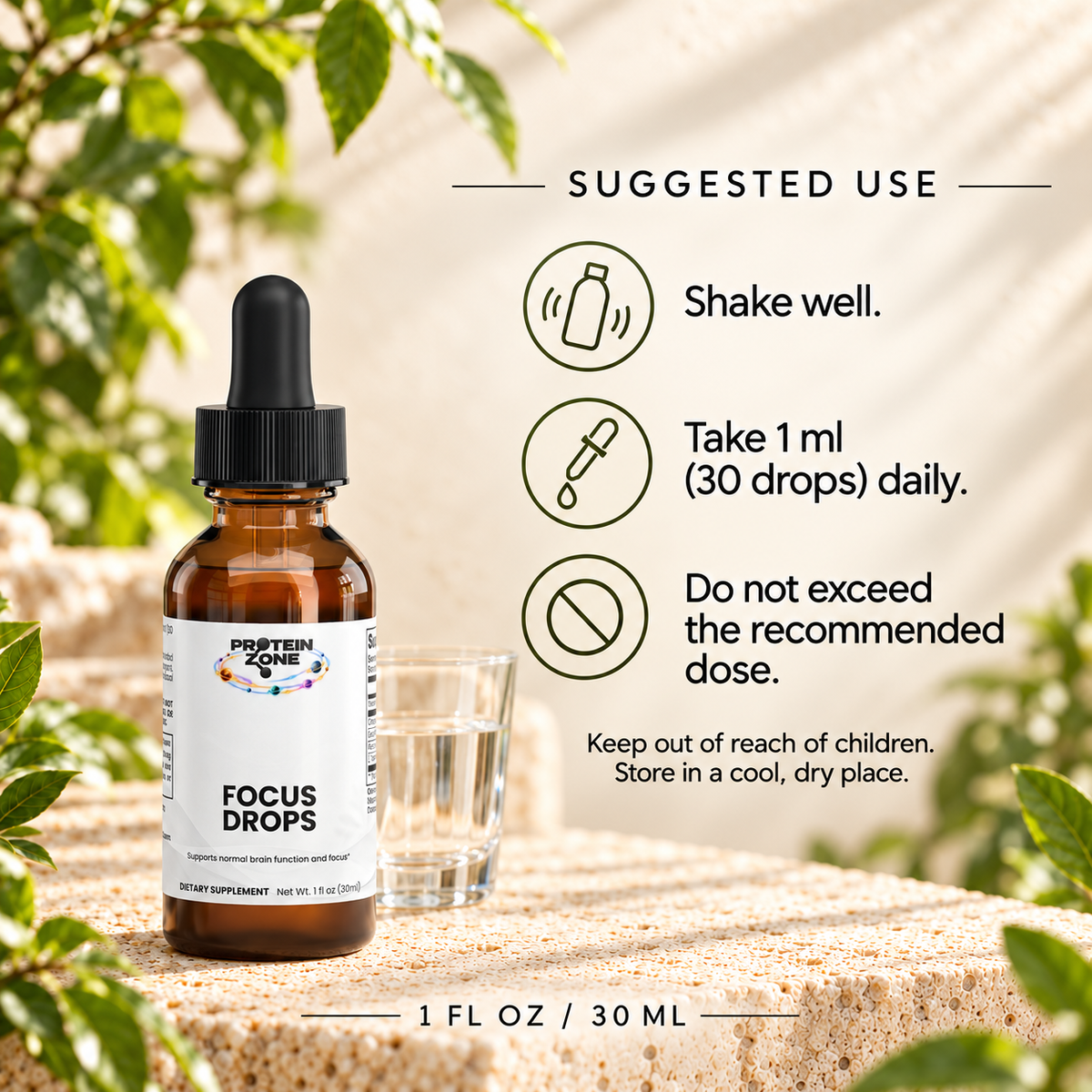 Focus Drops — use