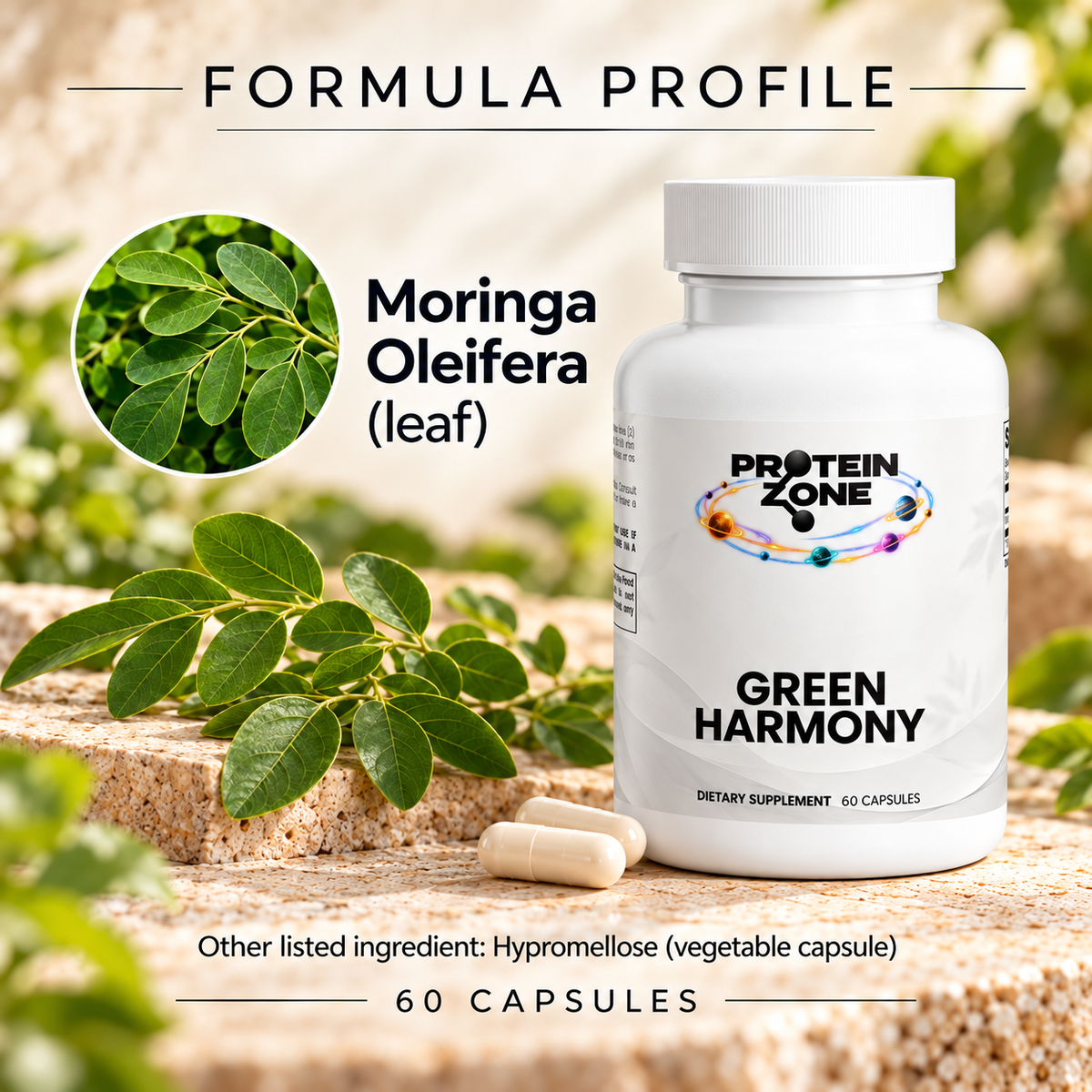 Green Harmony formula profile — moringa oleifera leaf