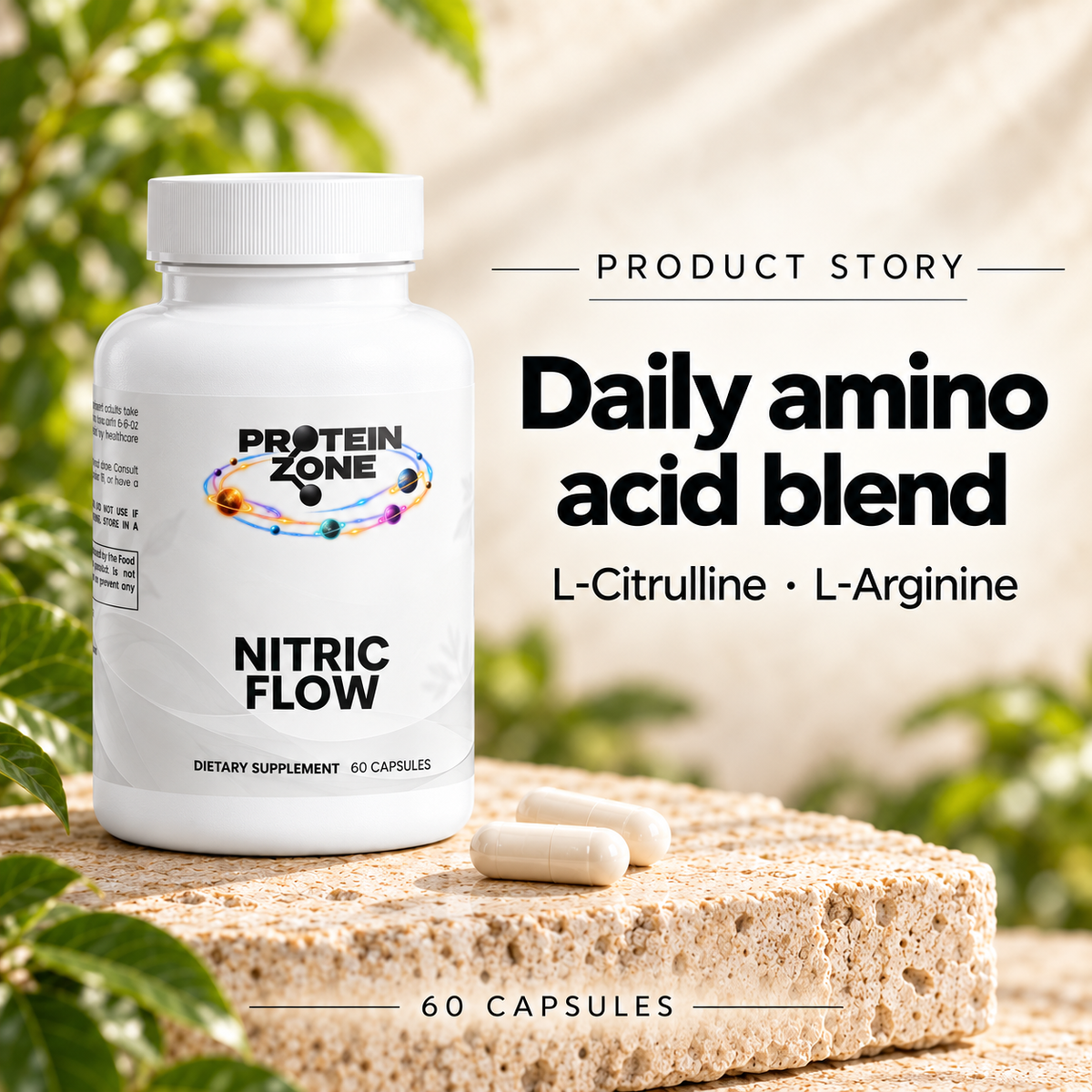 Nitric Flow product story — daily amino acid blend
