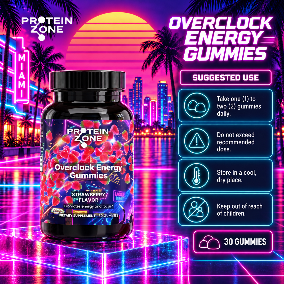 Overclock Energy Gummies — Suggested Use