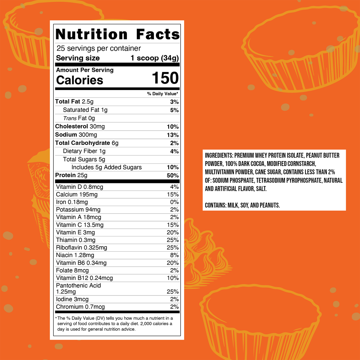 Whey Protein Powder - 25 Servings