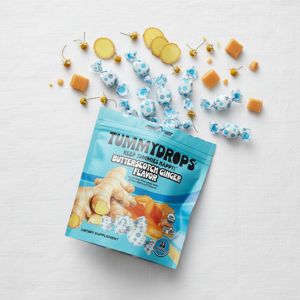 Organic Ginger Butterscotch Tummydrops, 33 ct