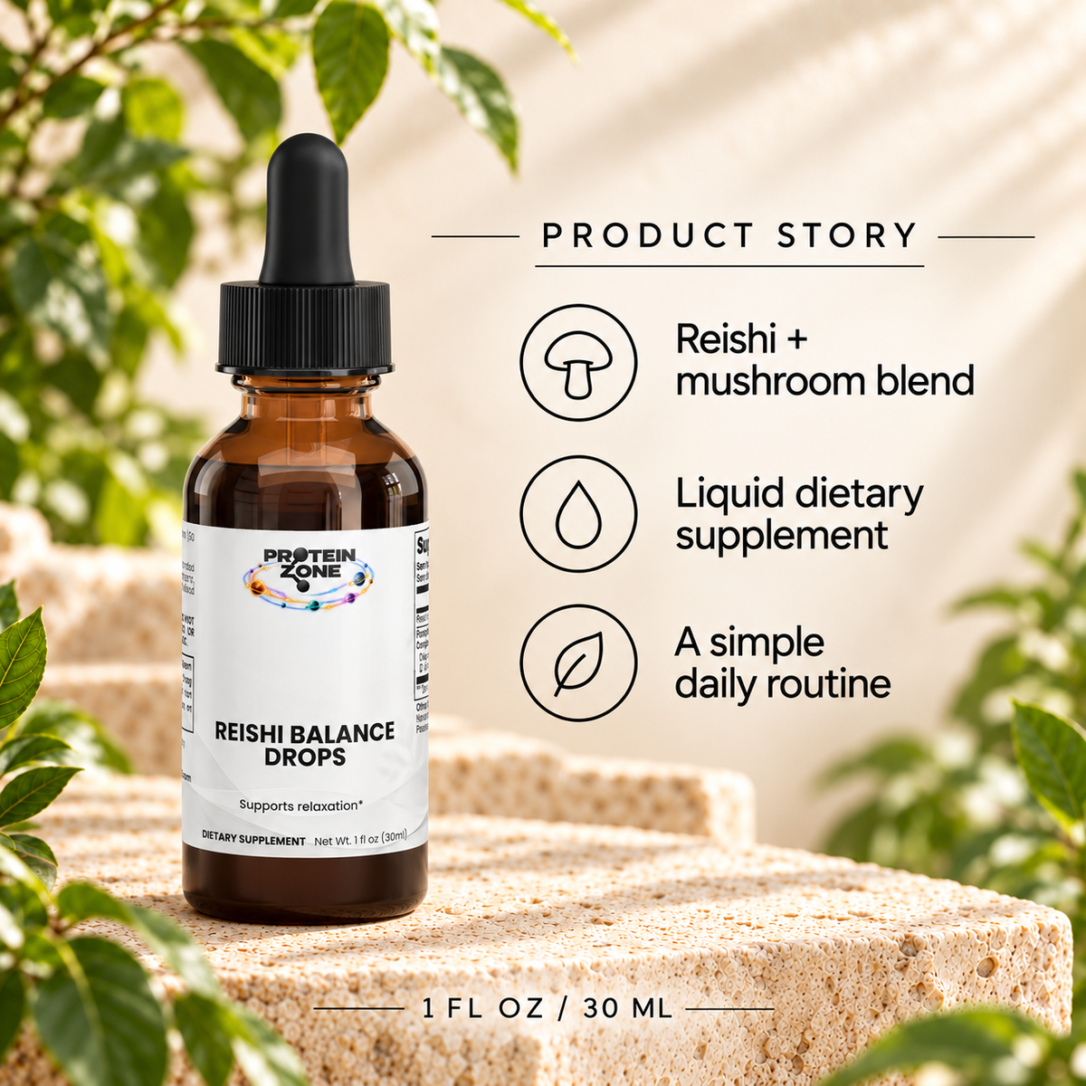 Reishi Balance Drops — Product Story