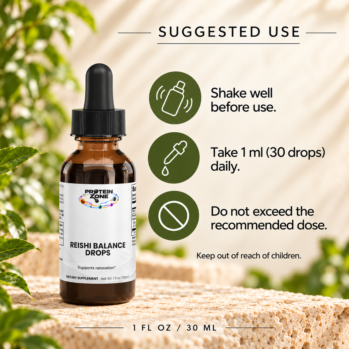 Reishi Balance Drops — Suggested Use