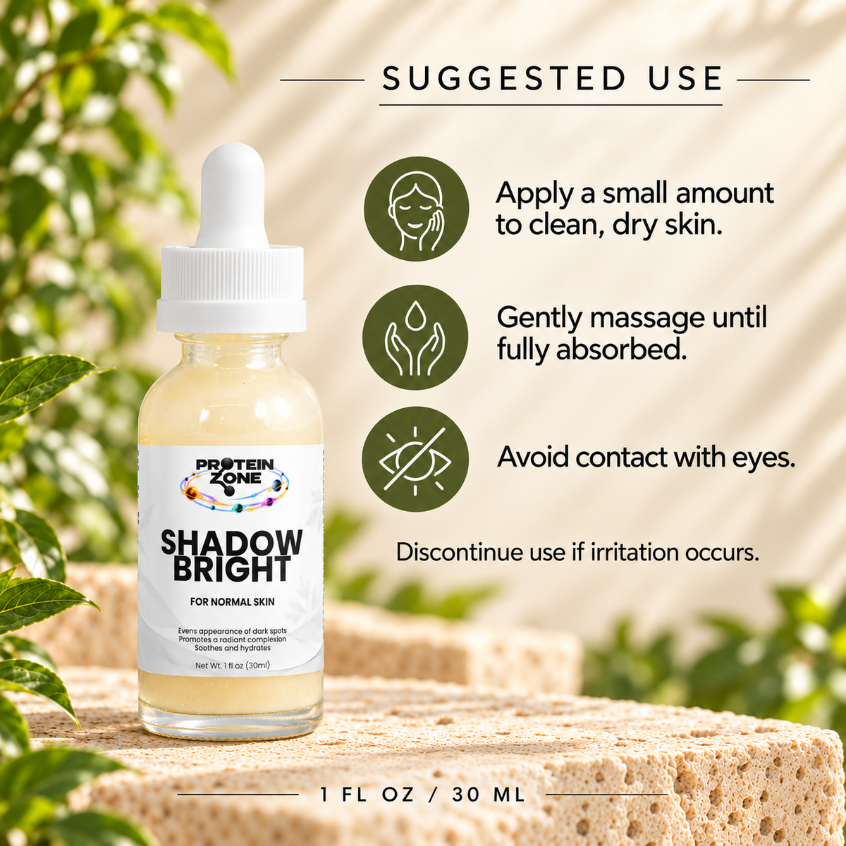Shadow Bright — Suggested Use